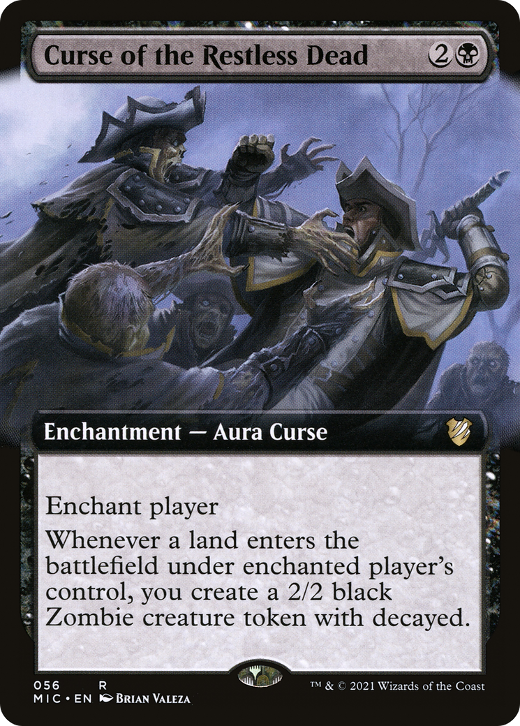 Curse of the Restless Dead (MIC-056) [Midnight Hunt Commander] (Extended Art) MTG Single Wizards of the Coast