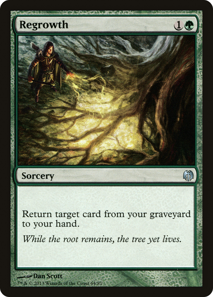 Regrowth (DDL-064) [Misc] Duel Decks: Heroes vs. Monsters MTG Single Wizards of the Coast