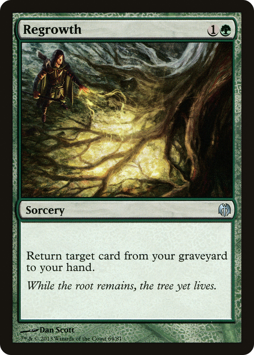 Regrowth (DDL-064) [Misc] Duel Decks: Heroes vs. Monsters MTG Single Wizards of the Coast