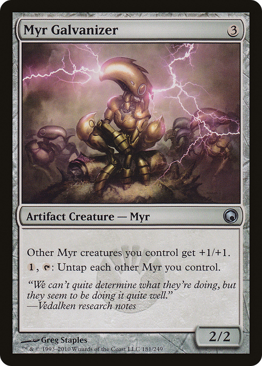 Myr Galvanizer (SOM-181) [Scars of Mirrodin] MTG Single Wizards of the Coast