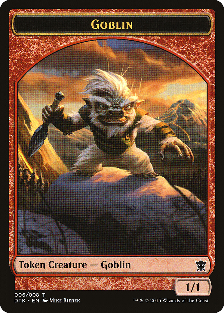 Goblin (DTK-006) [Tokens] Dragons of Tarkir Tokens MTG Single Wizards of the Coast