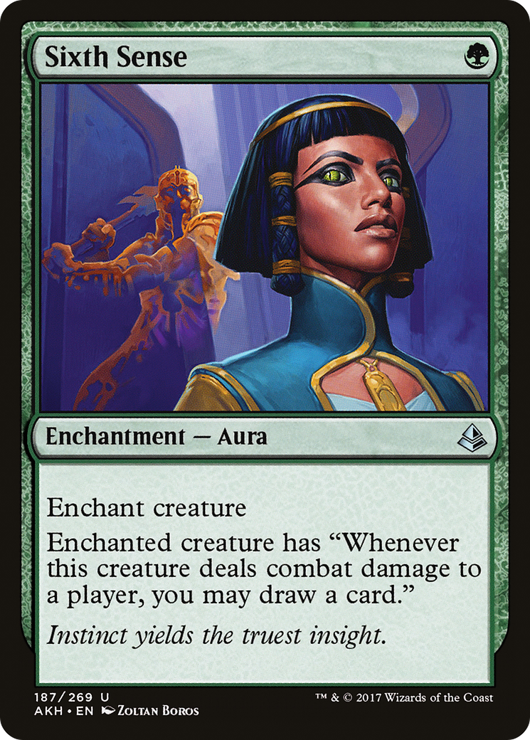 Sixth Sense (AKH-187) [Amonkhet] Foil MTG Single Wizards of the Coast