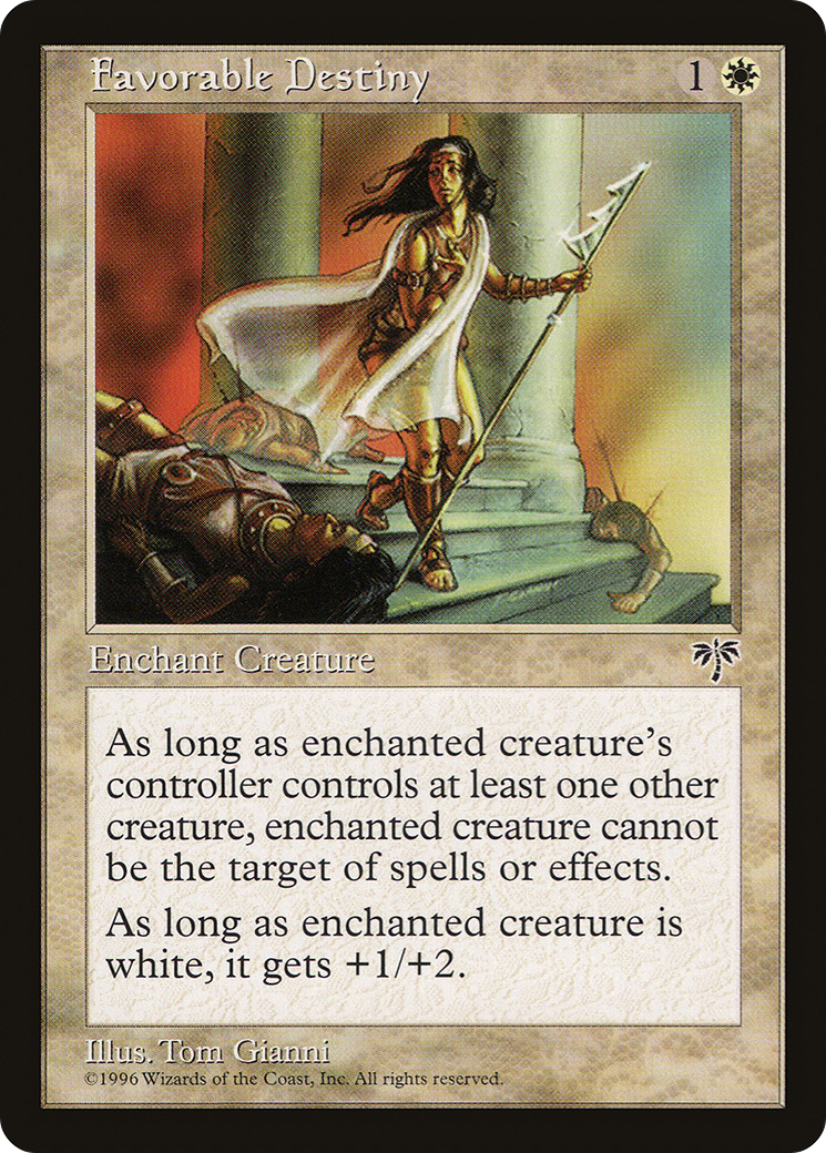 Favorable Destiny [Mirage] MTG Single Magic: The Gathering