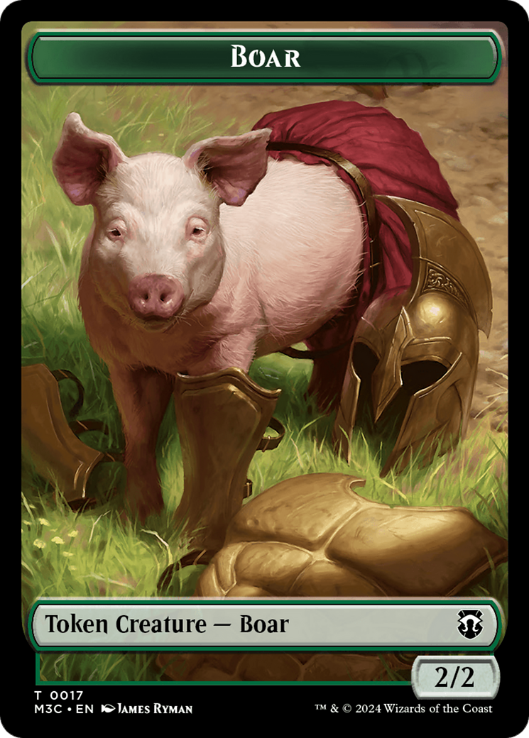 Boar (TM3C-017) [Tokens] Modern Horizons 3 Commander Tokens MTG Single Wizards of the Coast