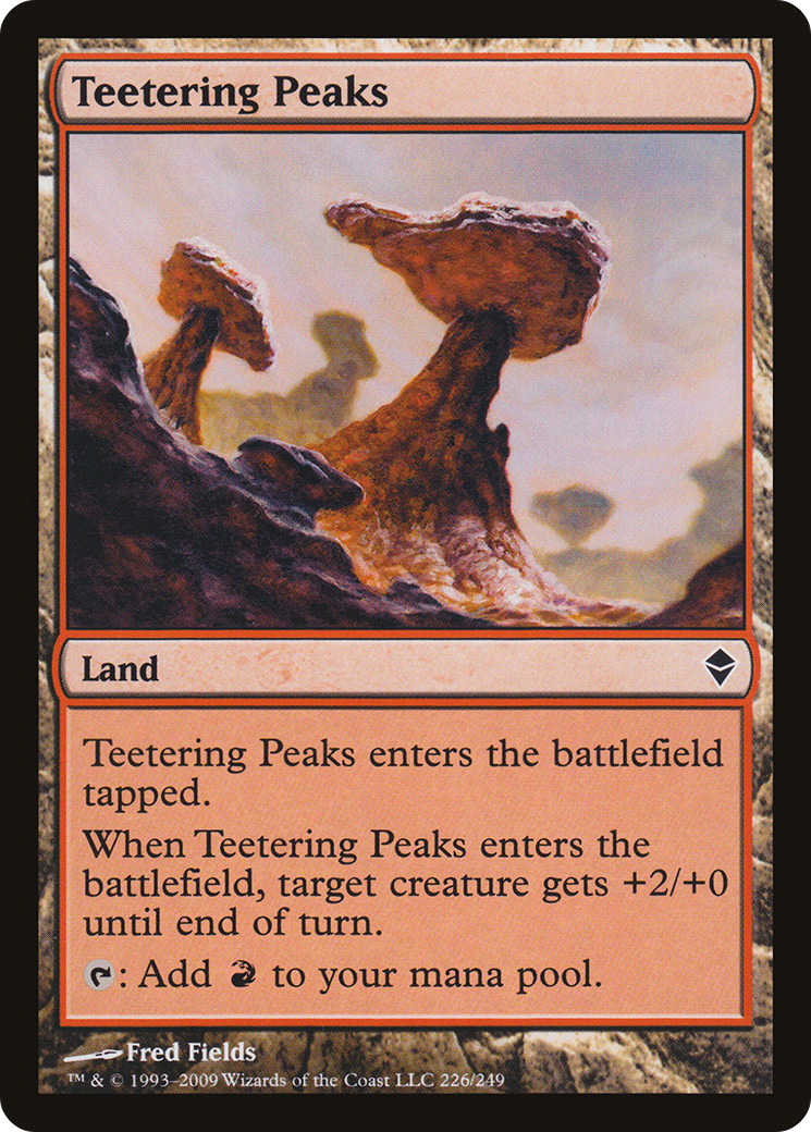 Teetering Peaks (ZEN-226) [Zendikar] Foil MTG Single Wizards of the Coast