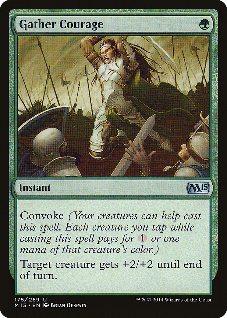 Gather Courage (M15-175) [Magic 2015] Foil MTG Single Wizards of the Coast