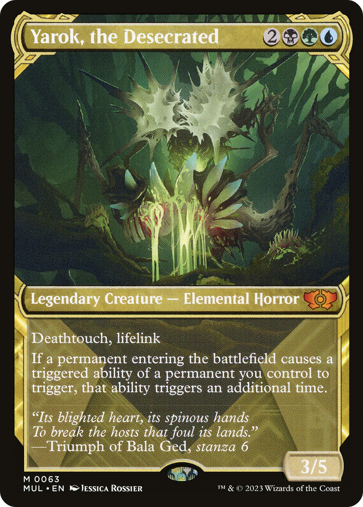 Yarok, the Desecrated (MUL-063) [Multiverse Legends] (Showcase) MTG Single Wizards of the Coast
