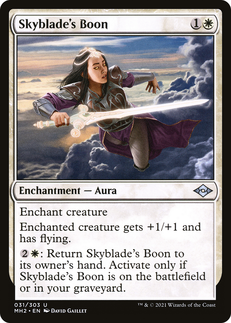 Skyblade's Boon (MH2-031) [Modern Horizons 2] Foil MTG Single Modern Horizons 2