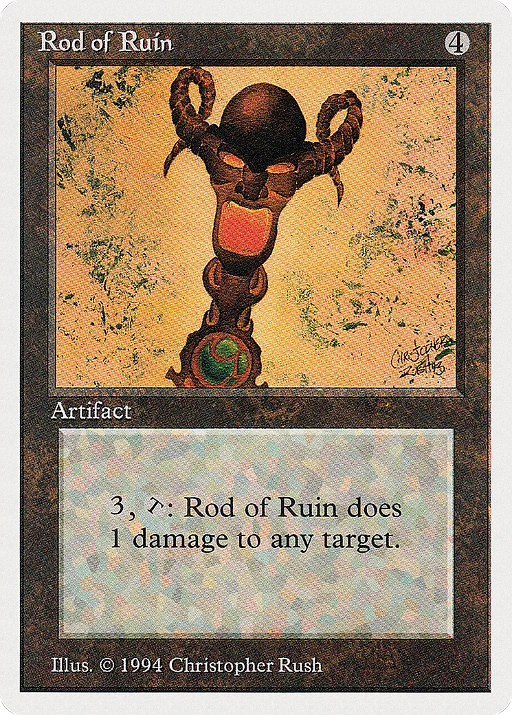 Rod of Ruin [Summer Magic / Edgar] MTG Single Magic: The Gathering