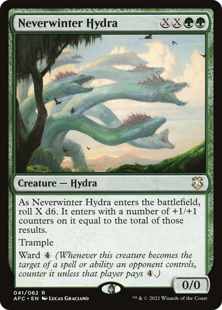 Neverwinter Hydra (AFC-041) [Forgotten Realms Commander] MTG Single Wizards of the Coast