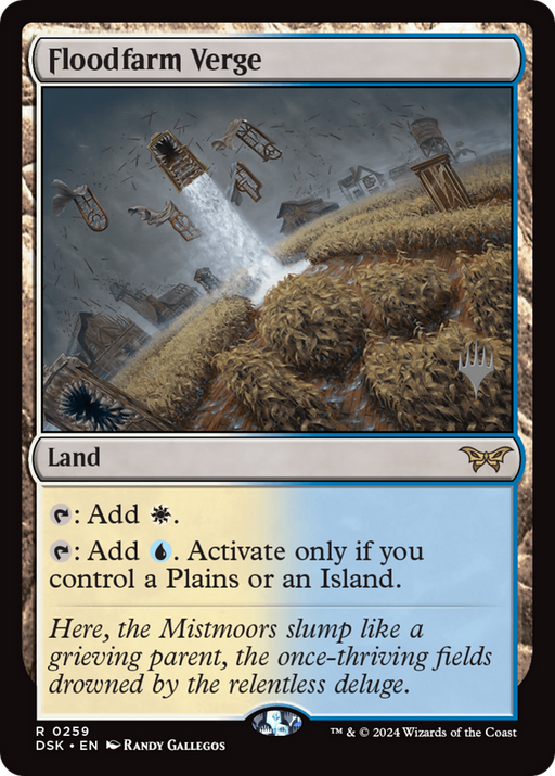 Floodfarm Verge (PPDSK-259) [Duskmourn: House of Horror Promos] Foil MTG Single Wizards of the Coast