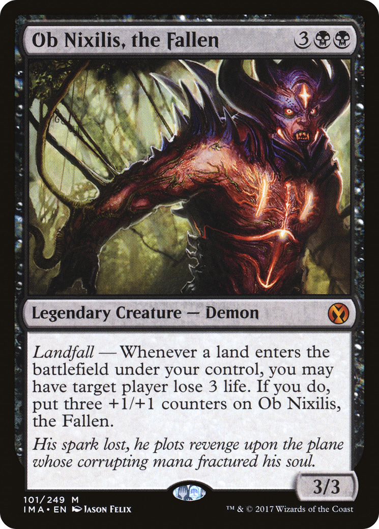 Ob Nixilis, the Fallen (IMA-101) [Iconic Masters] MTG Single Wizards of the Coast