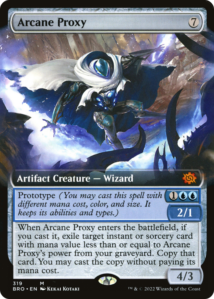 Arcane Proxy (BRO-319) [The Brothers' War] (Extended Art) MTG Single Wizards of the Coast