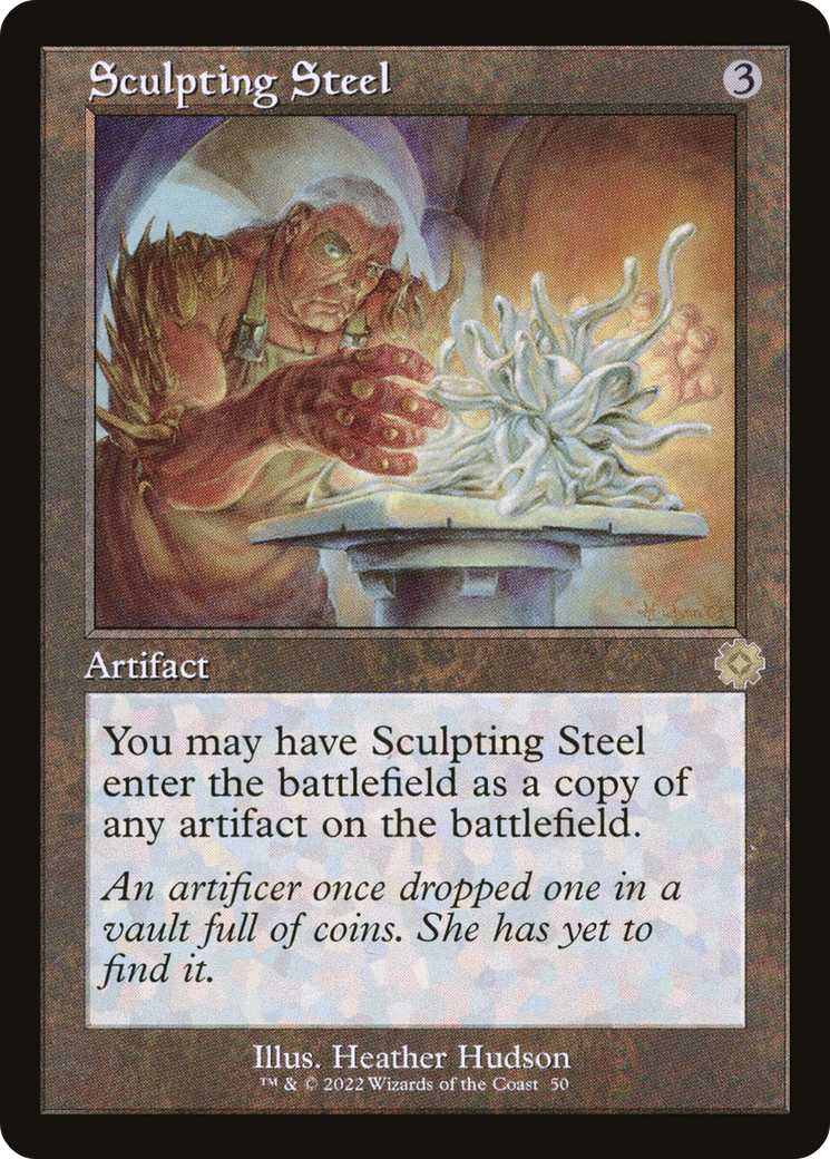 Sculpting Steel (BRR-050) [The Brothers' War Retro Artifacts] Foil MTG Single Wizards of the Coast