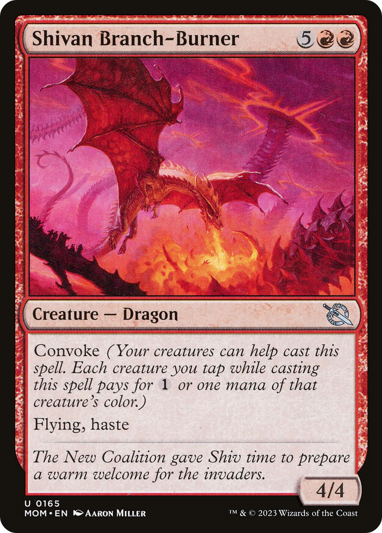 Shivan Branch-Burner (MOM-165) [March of the Machine] Foil MTG Single Wizards of the Coast