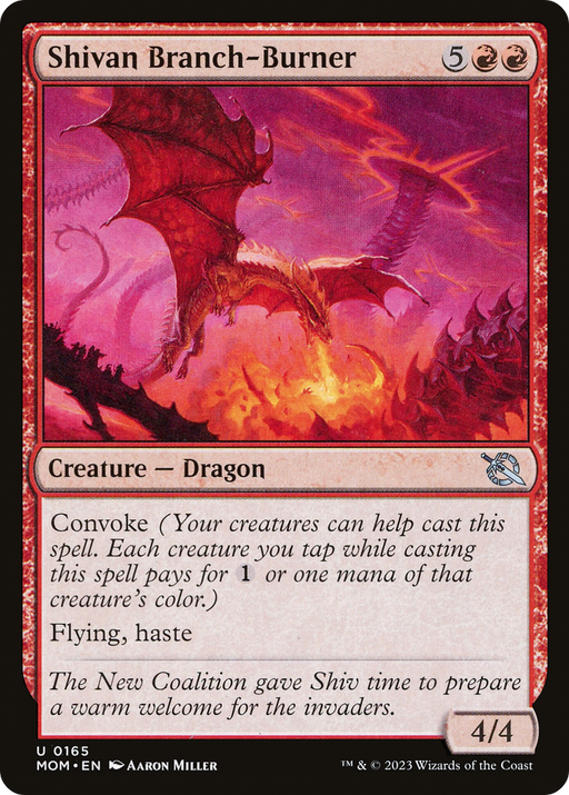 Shivan Branch-Burner (MOM-165) [March of the Machine] Foil MTG Single Wizards of the Coast
