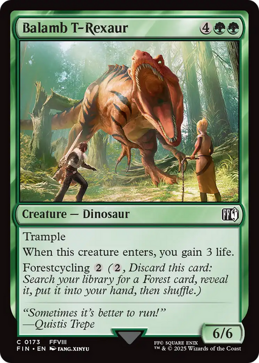 Balamb T-Rexaur (FIN-173) [FINAL FANTASY] Foil MTG Single Wizards of the Coast