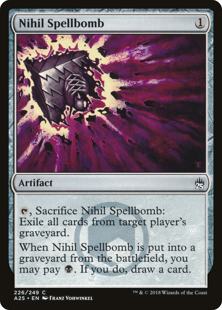 Nihil Spellbomb (A25-226) [Masters 25] Foil MTG Single Wizards of the Coast