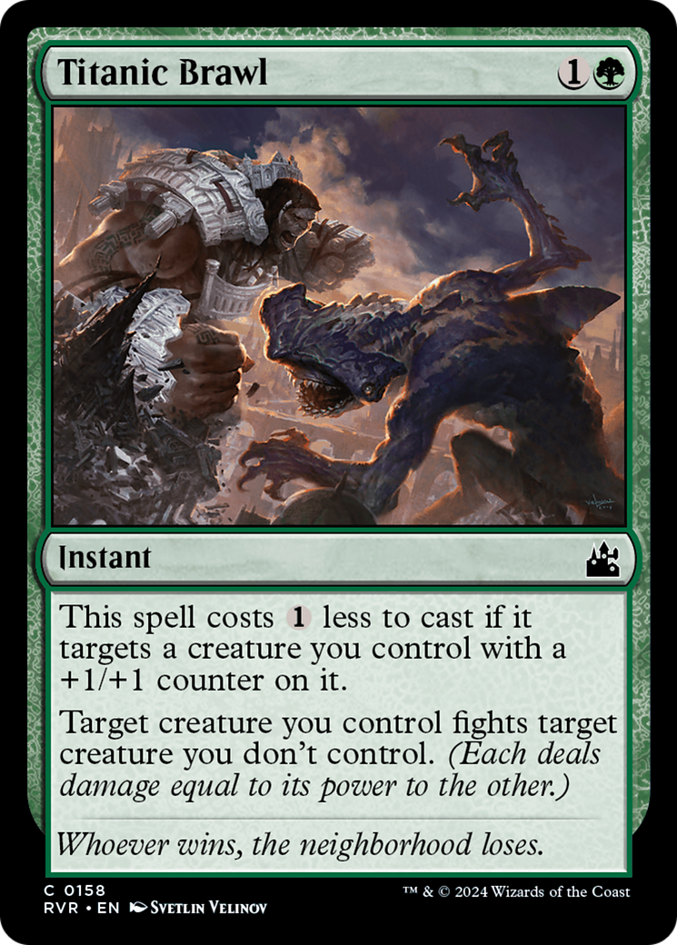 Titanic Brawl (RVR-158) [Ravnica Remastered] MTG Single Wizards of the Coast