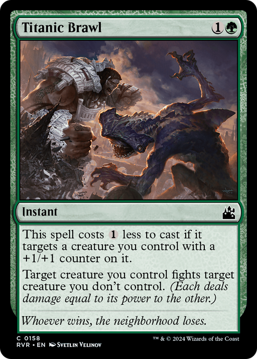 Titanic Brawl (RVR-158) [Ravnica Remastered] MTG Single Wizards of the Coast