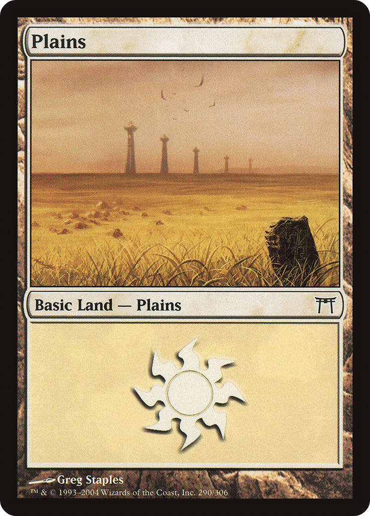 Plains (CHK-290) [Champions of Kamigawa] Foil MTG Single Wizards of the Coast