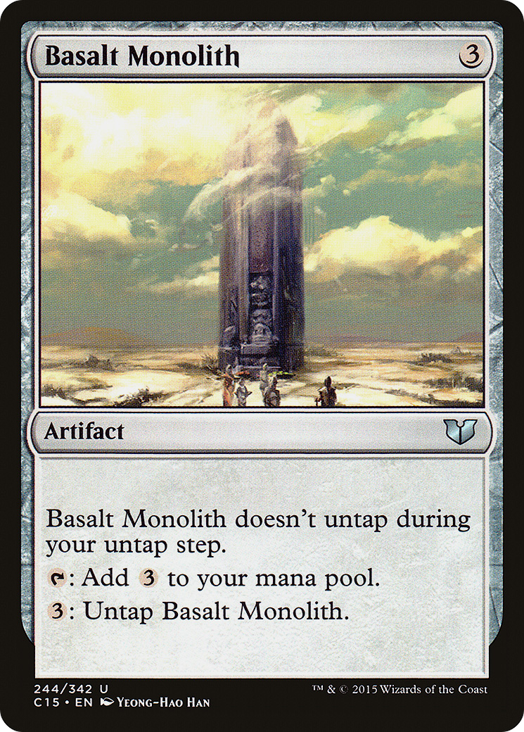 Basalt Monolith (C15-244) [Commander 2015] MTG Single Wizards of the Coast