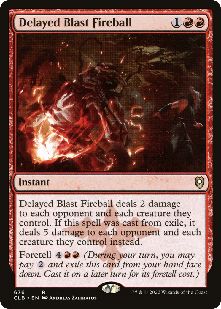 Delayed Blast Fireball (CLB-676) [Commander Legends: Battle for Baldur's Gate] MTG Single Wizards of the Coast