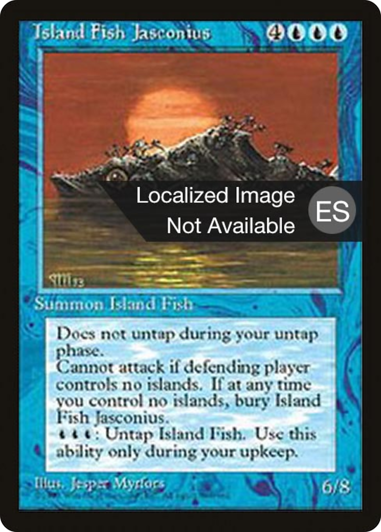 Island Fish Jasconius (4BB-078) [Fourth Edition Foreign Black Border] MTG Single Wizards of the Coast