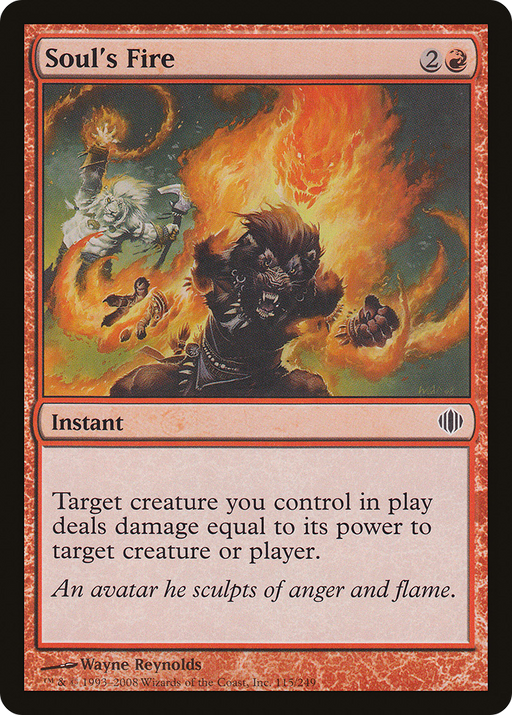 Soul's Fire (ALA-115) [Shards of Alara] MTG Single Wizards of the Coast