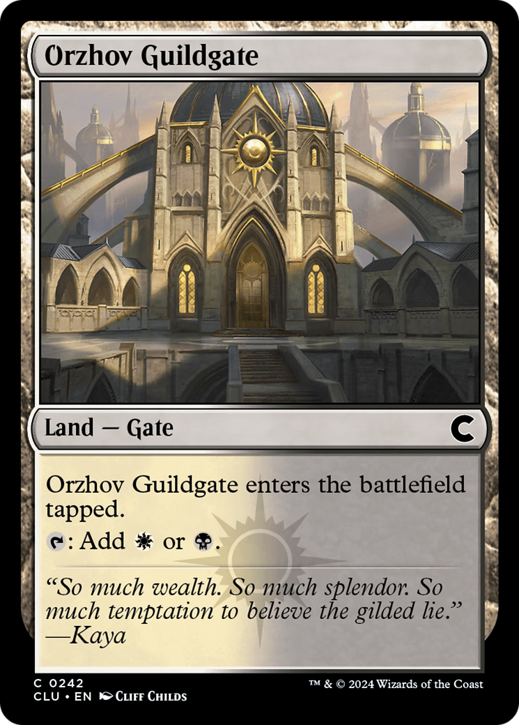 Orzhov Guildgate (CLU-242) [Ravnica: Clue Edition] MTG Single Wizards of the Coast