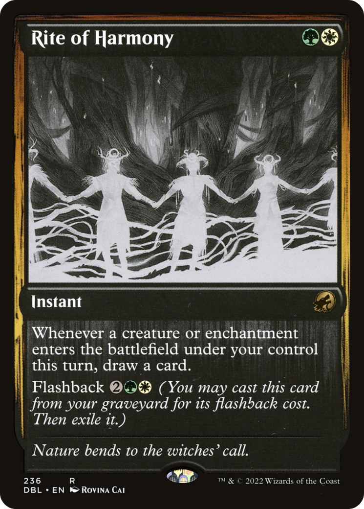 Rite of Harmony (DBL-236) [Innistrad: Double Feature] Foil MTG Single Wizards of the Coast