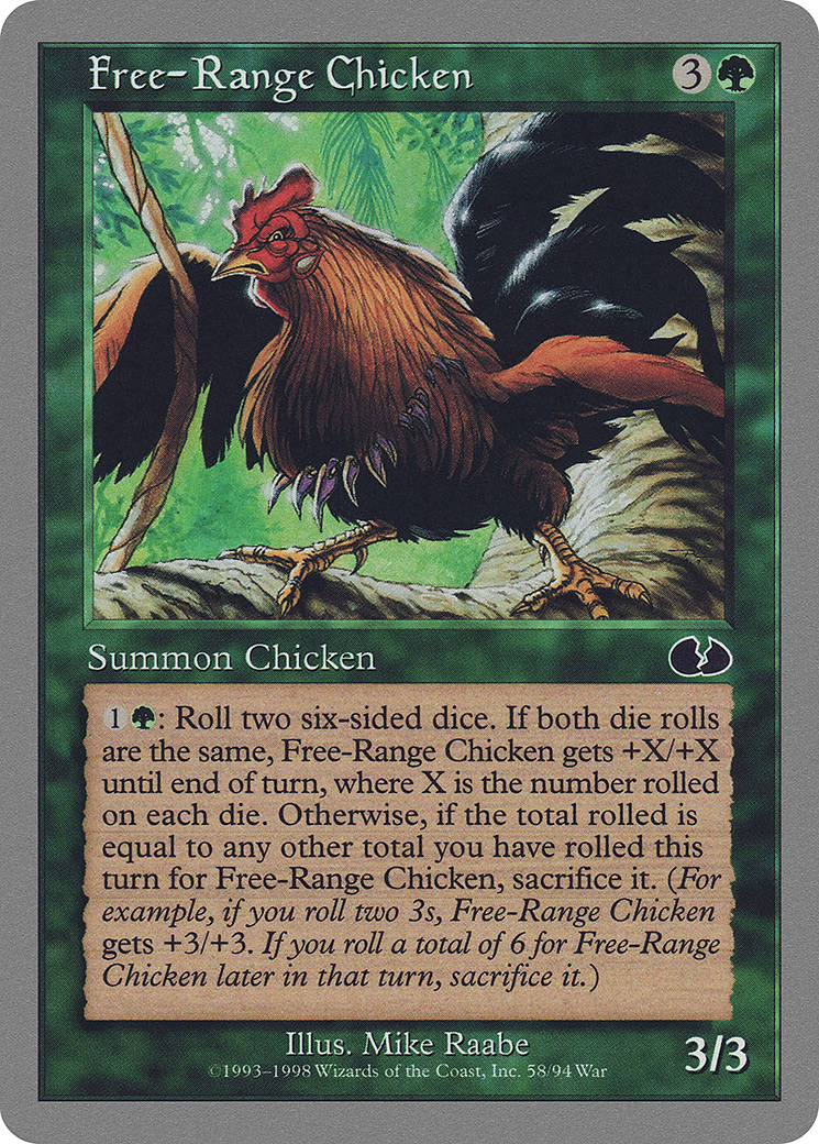 Free-Range Chicken (UGL-058) [Unglued] MTG Single Wizards of the Coast