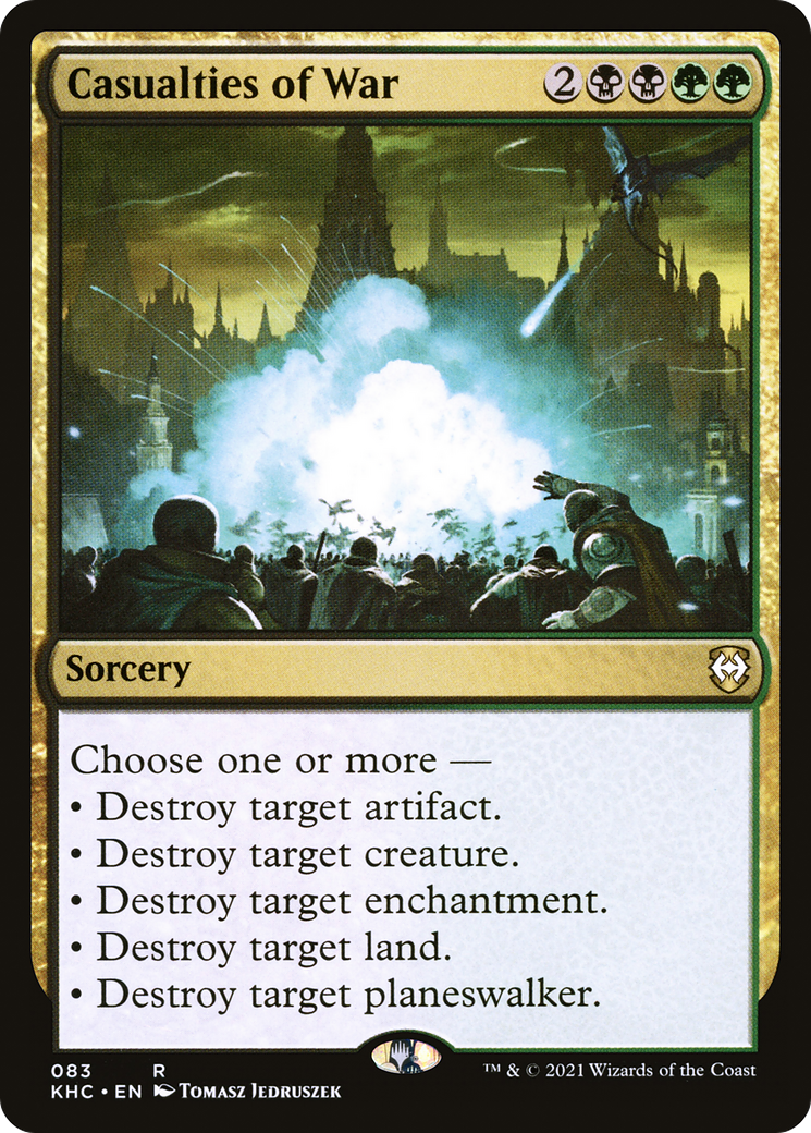 Casualties of War (KHC-083) [Kaldheim Commander] MTG Single Wizards of the Coast