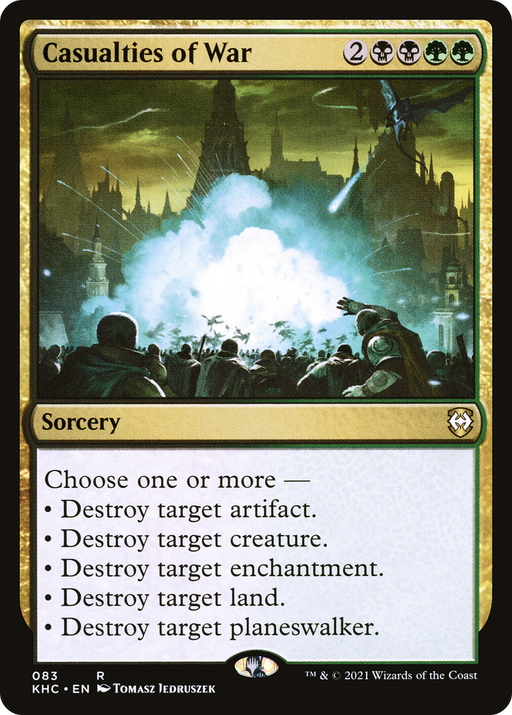 Casualties of War (KHC-083) [Kaldheim Commander] MTG Single Wizards of the Coast