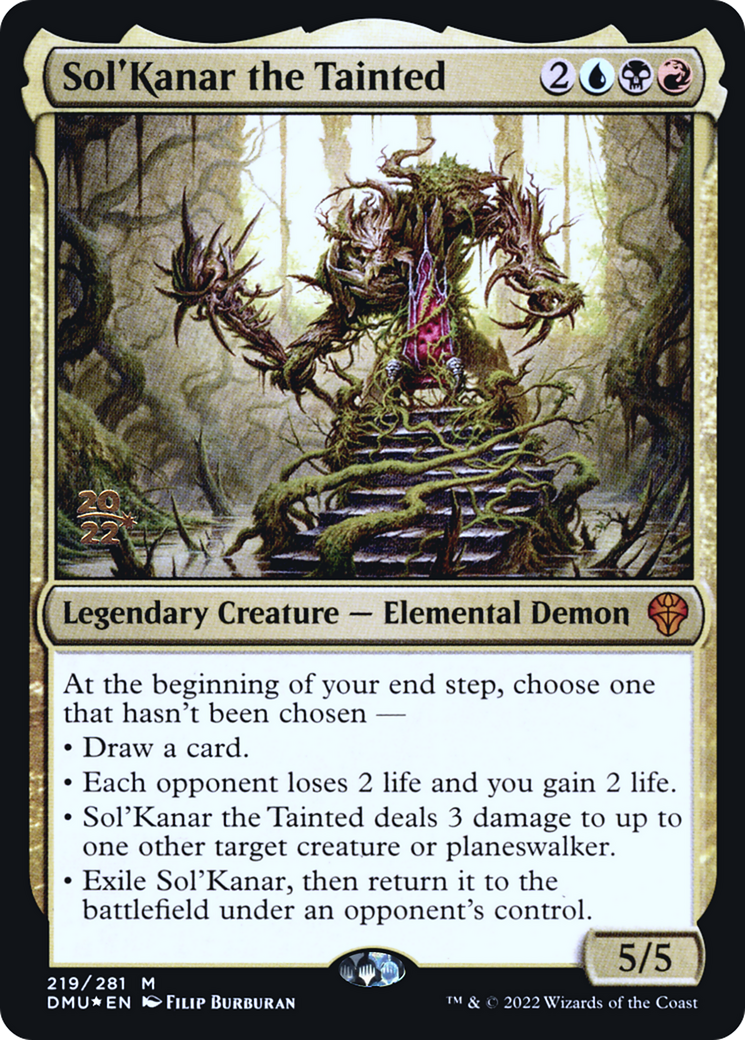 Sol'Kanar the Tainted (PRE-219) [Dominaria United Promos] Foil MTG Single Wizards of the Coast