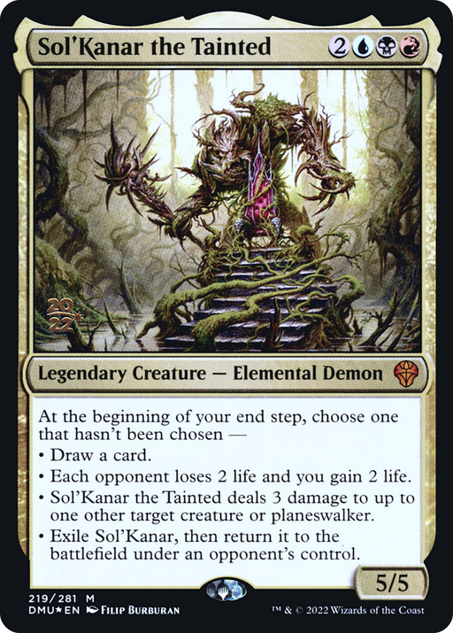 Sol'Kanar the Tainted (PRE-219) [Dominaria United Promos] Foil MTG Single Wizards of the Coast