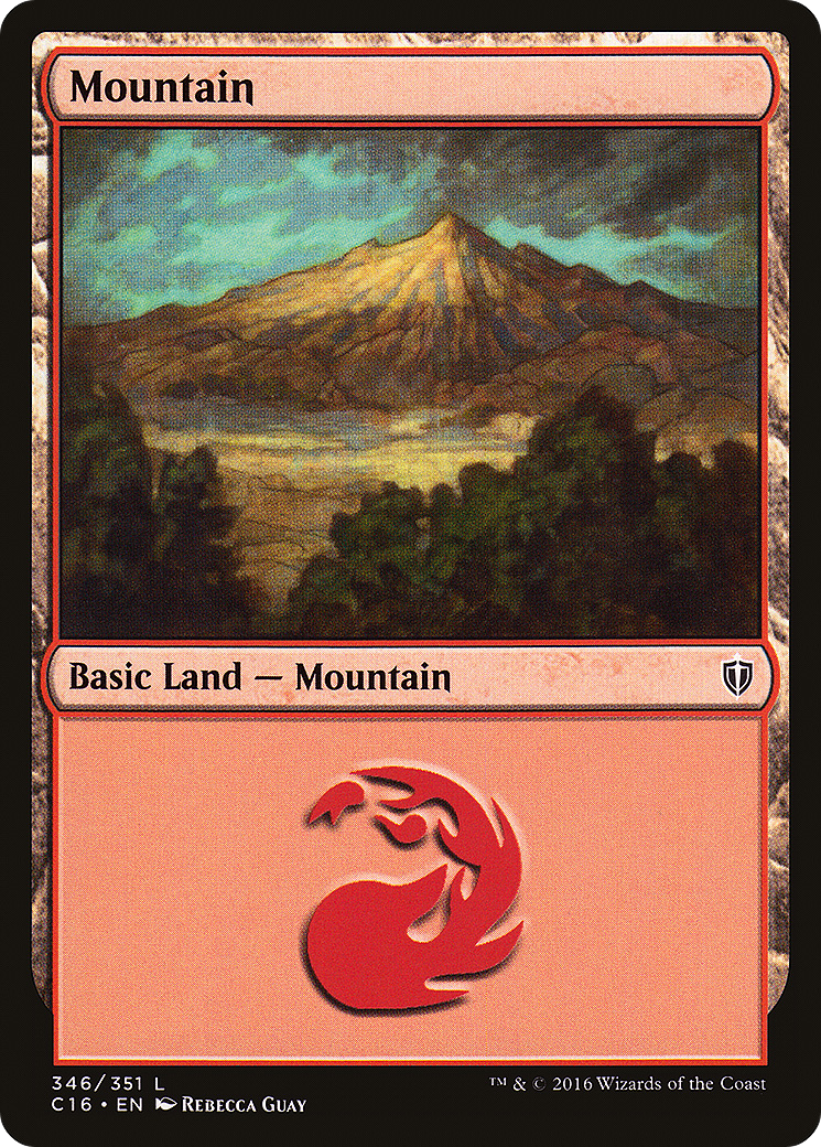 Mountain (346) (C16-346) [Commander 2016] MTG Single Wizards of the Coast