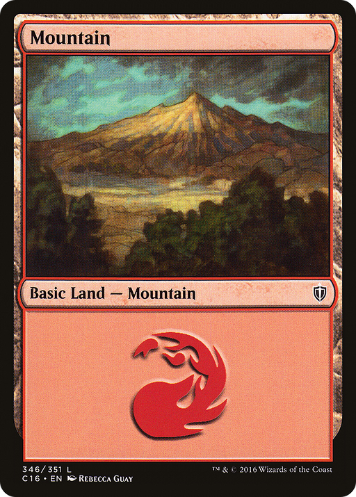 Mountain (346) (C16-346) [Commander 2016] MTG Single Wizards of the Coast
