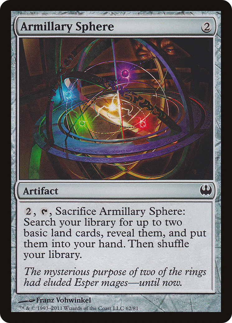 Armillary Sphere (DDG-062) [Misc] Duel Decks: Knights vs. Dragons MTG Single Wizards of the Coast
