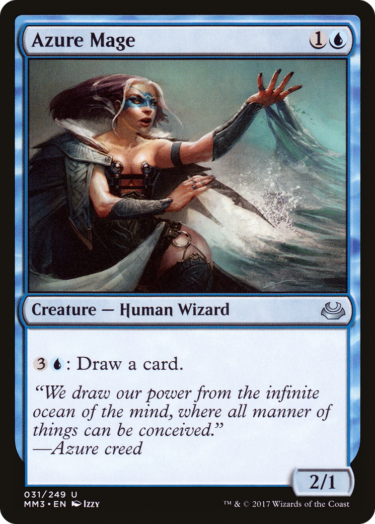 Azure Mage (MM3-031) [Modern Masters 2017] MTG Single Wizards of the Coast