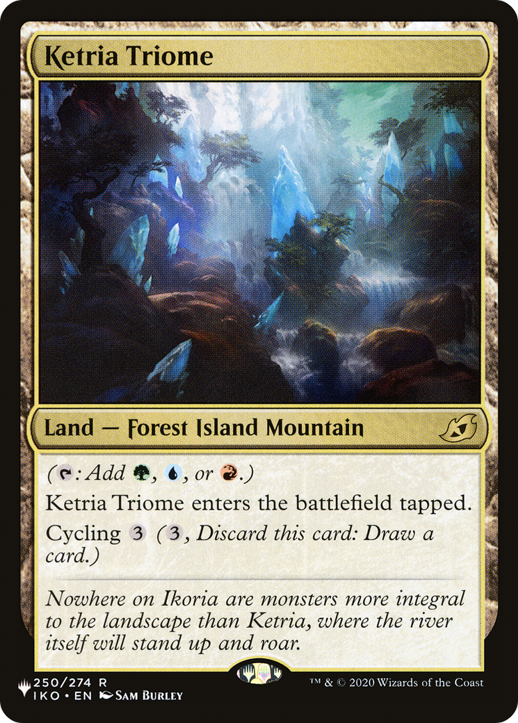 Ketria Triome (LIST-IKO-250) [Mystery Booster] The List MTG Single Wizards of the Coast