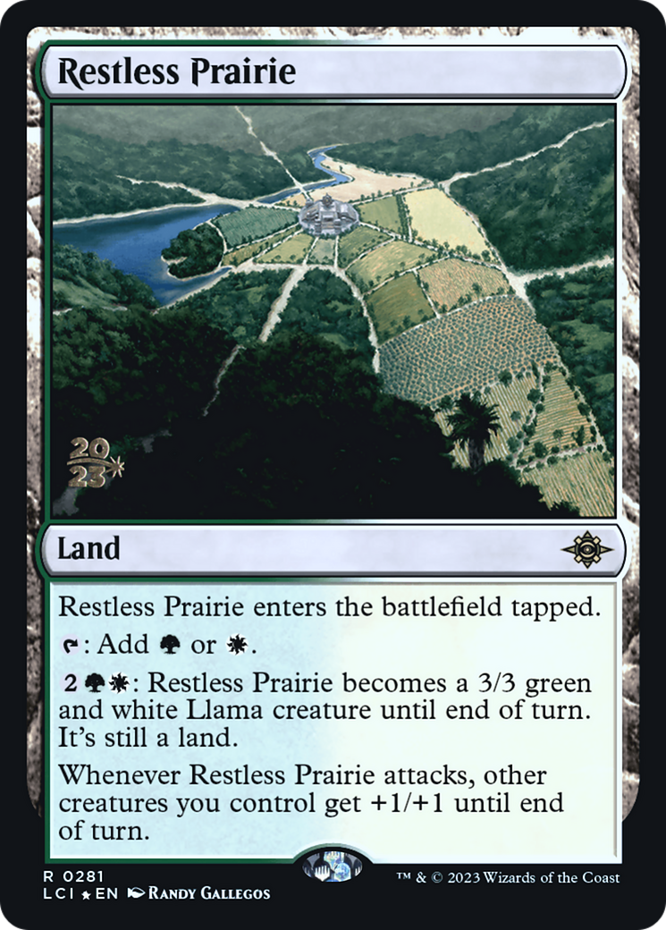 Restless Prairie (PRE-281) [The Lost Caverns of Ixalan Promos] Foil MTG Single Wizards of the Coast