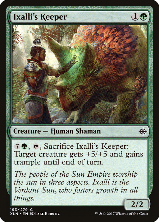 Ixalli's Keeper (XLN-193) [Ixalan] MTG Single Wizards of the Coast