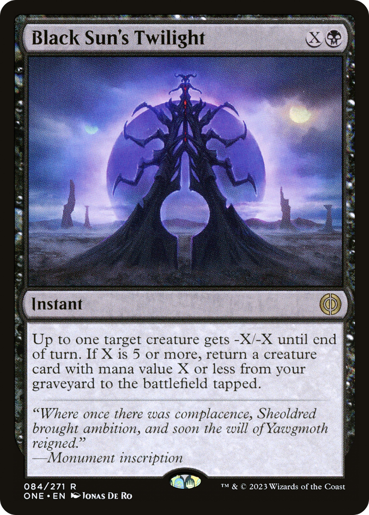 Black Sun's Twilight (ONE-084) [Phyrexia: All Will Be One] Foil MTG Single Wizards of the Coast