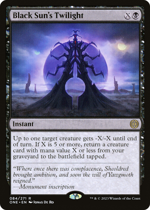 Black Sun's Twilight (ONE-084) [Phyrexia: All Will Be One] MTG Single Wizards of the Coast