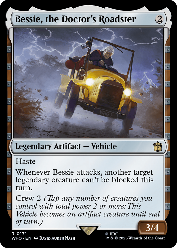 Bessie, the Doctor's Roadster (WHO-171) [Doctor Who] Foil MTG Single Wizards of the Coast