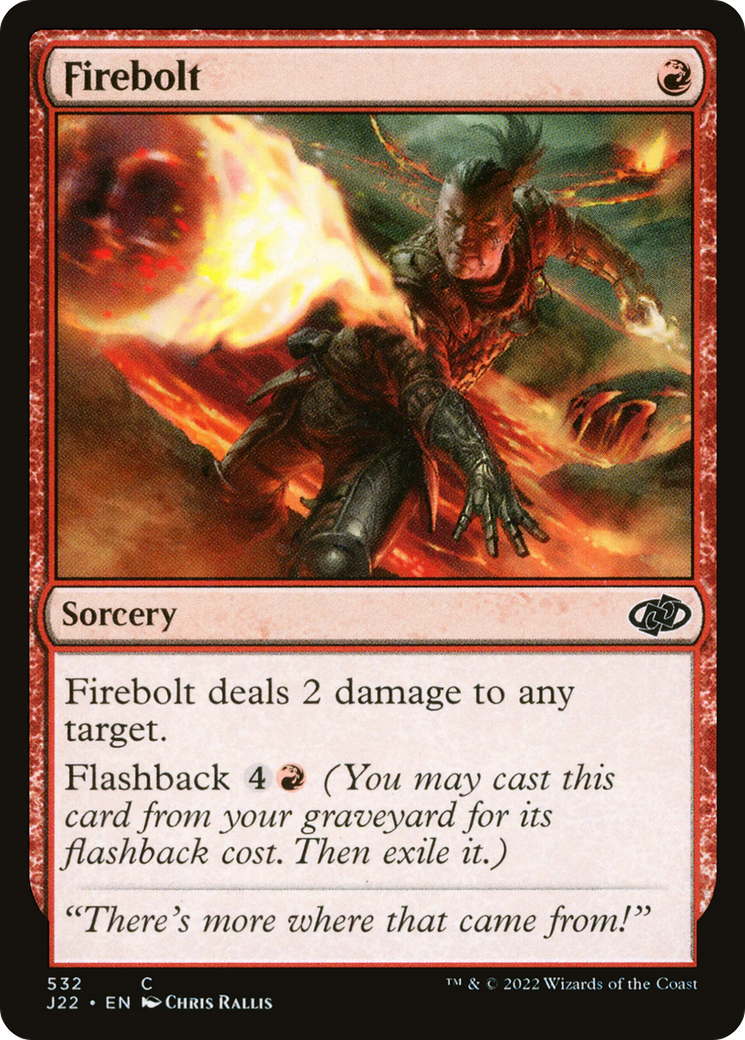 Firebolt (J22-532) [Jumpstart 2022] MTG Single Wizards of the Coast