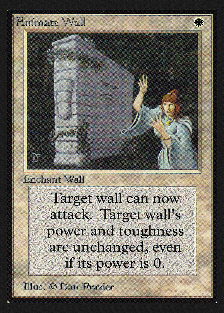 Animate Wall (IE) (IED-) [Intl. Collectors' Edition] MTG Single Wizards of the Coast