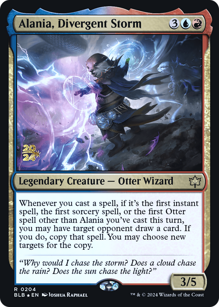 Alania, Divergent Storm (PRE-204) [Bloomburrow Promos] Foil MTG Single Wizards of the Coast