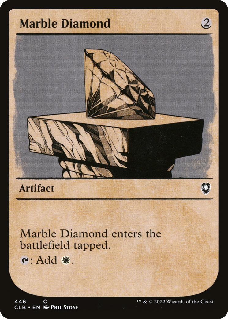 Marble Diamond (CLB-446) [Commander Legends: Battle for Baldur's Gate] (Showcase) Foil MTG Single Wizards of the Coast